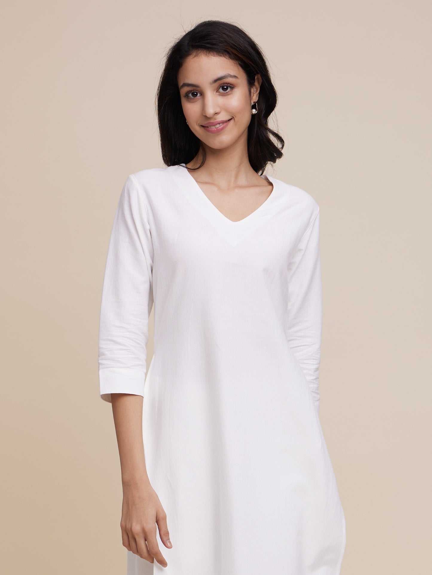 High Slit Kurta Set (Undyed)