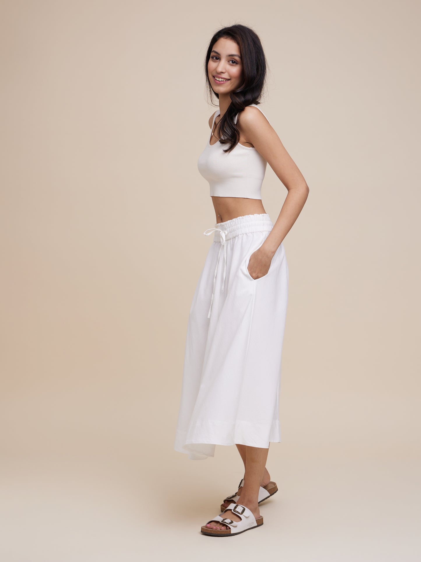 Drawstring Skirt (Undyed)