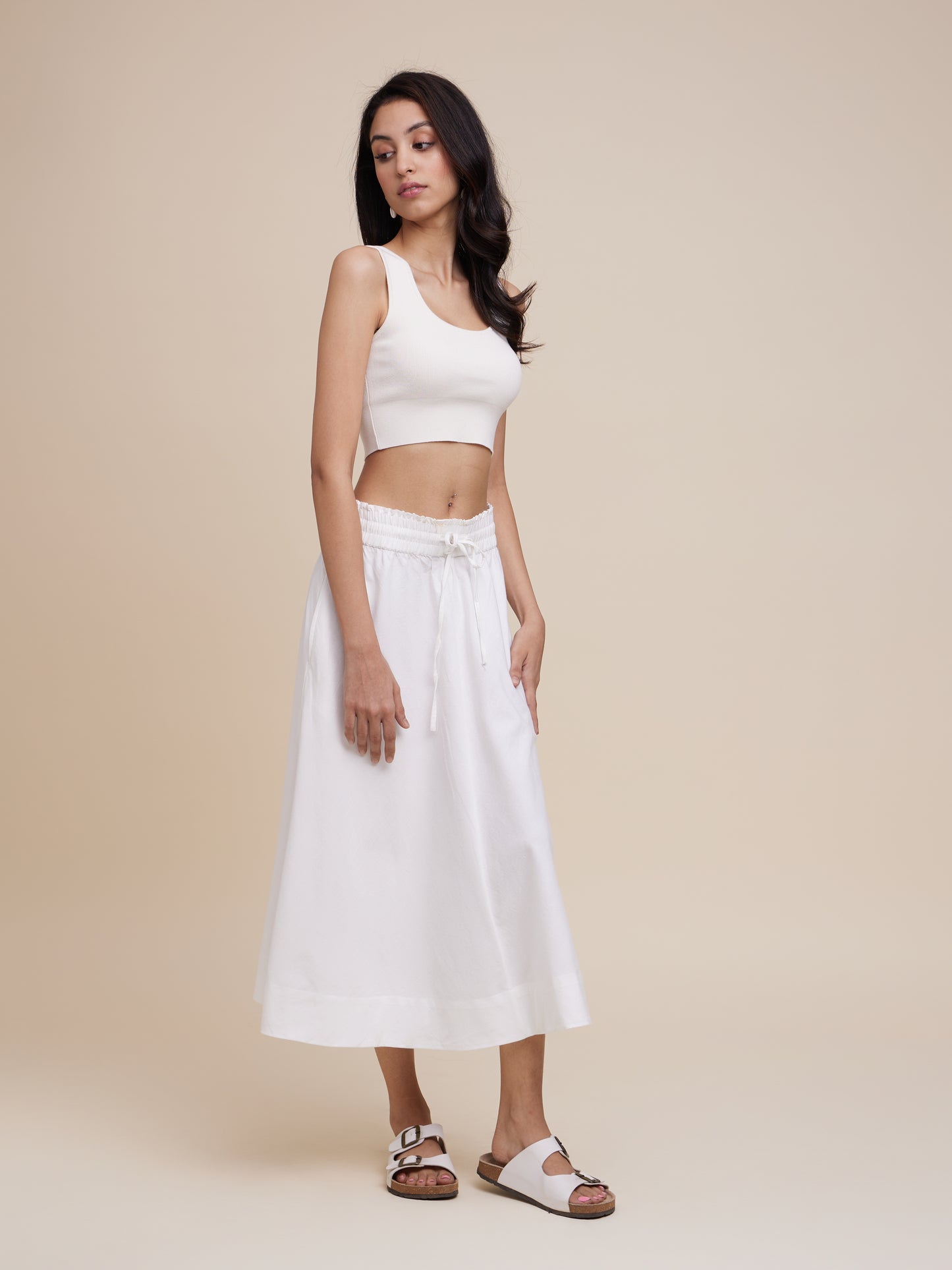 Drawstring Skirt (Undyed)