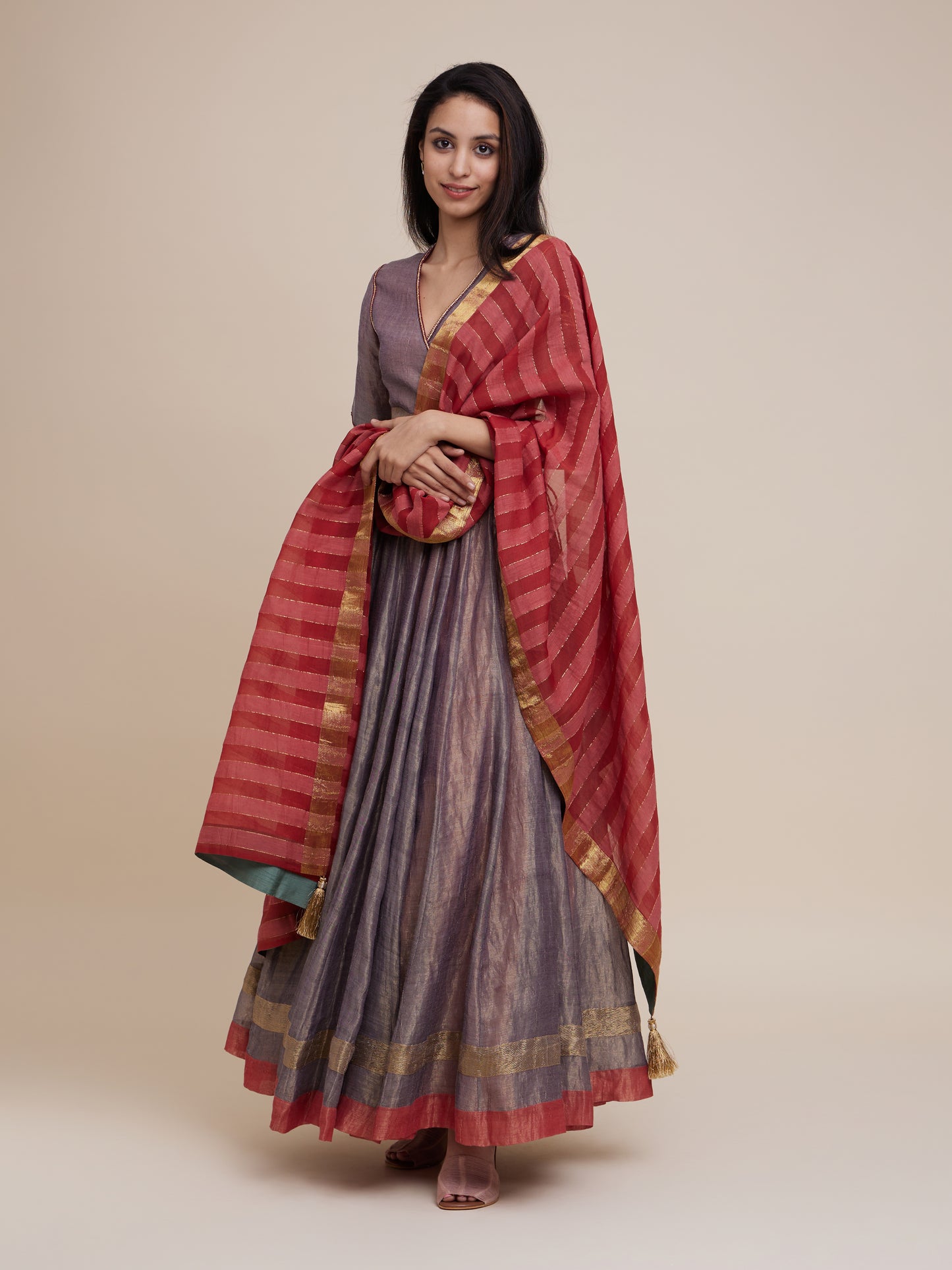 Ghaghra 30 Kali Set in Lilac
