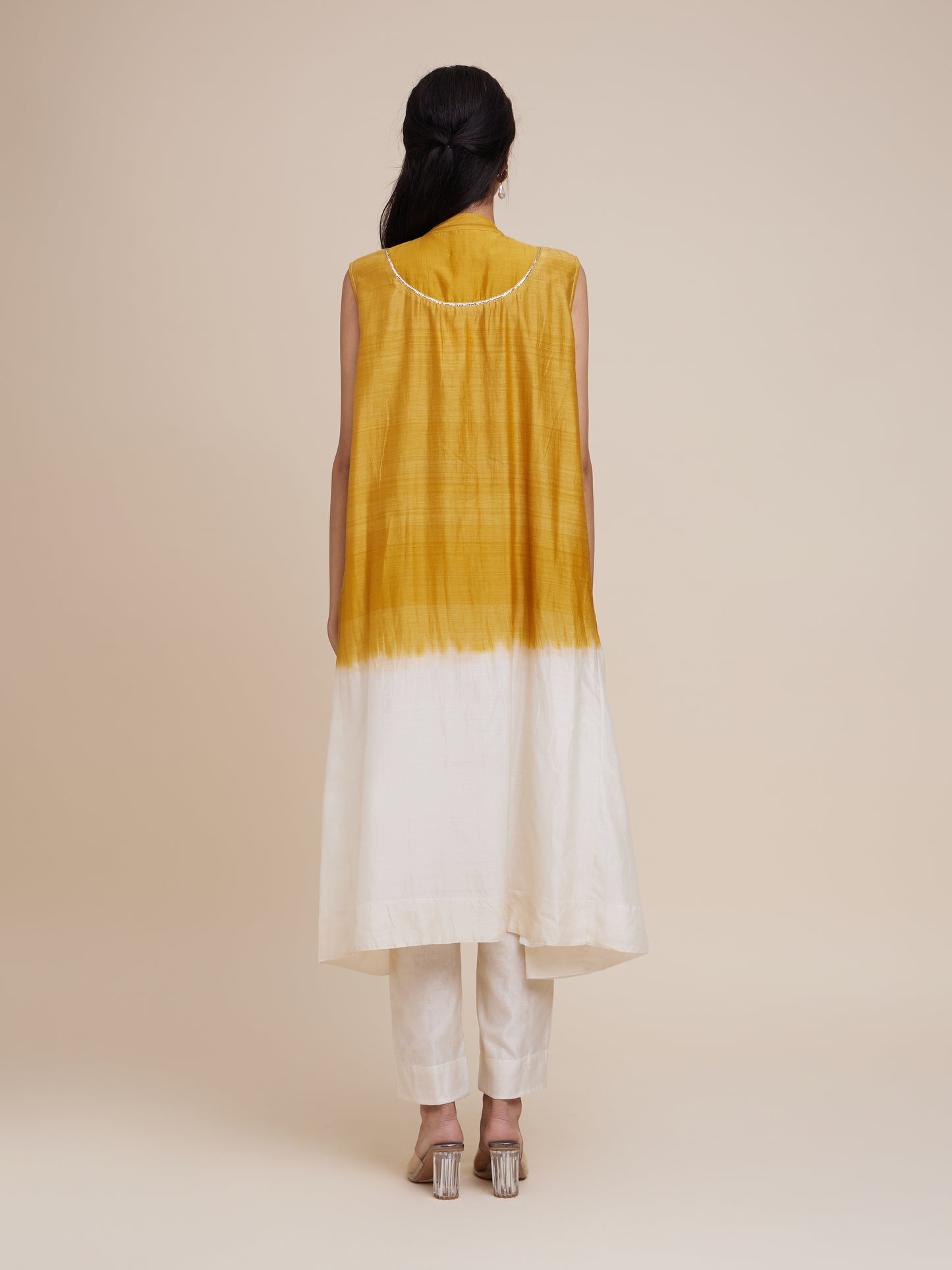 Yoke Dress Set in Marigold