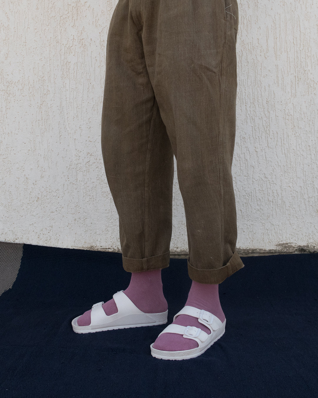 Lilac Dip Calf Length Socks