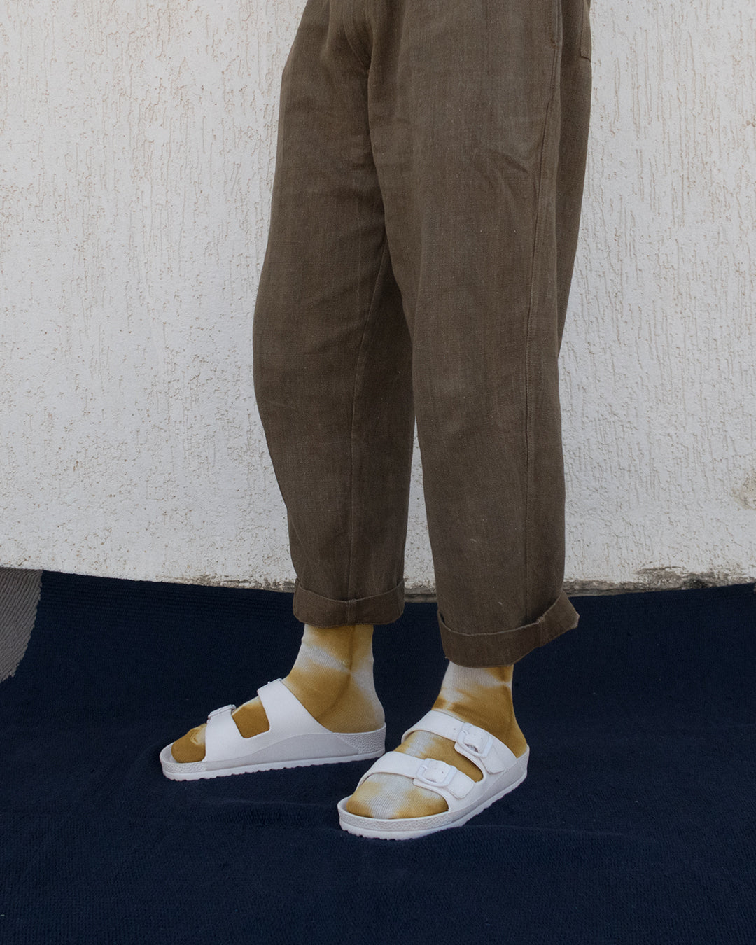 Ochre Diamond Calf Length Socks