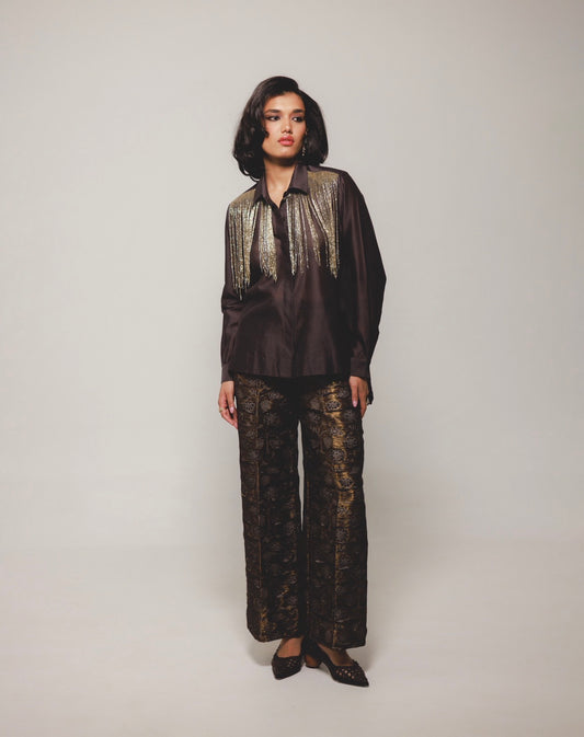 Aurora trousers in Kohl