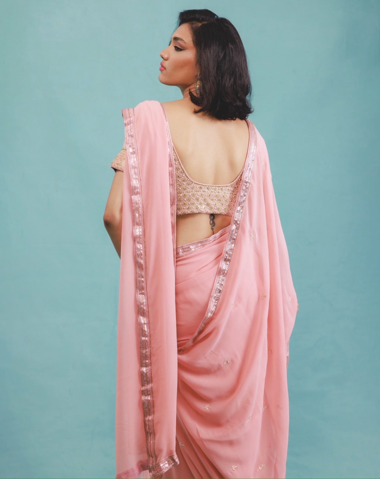 Kavya choli in Pyaazi Pink