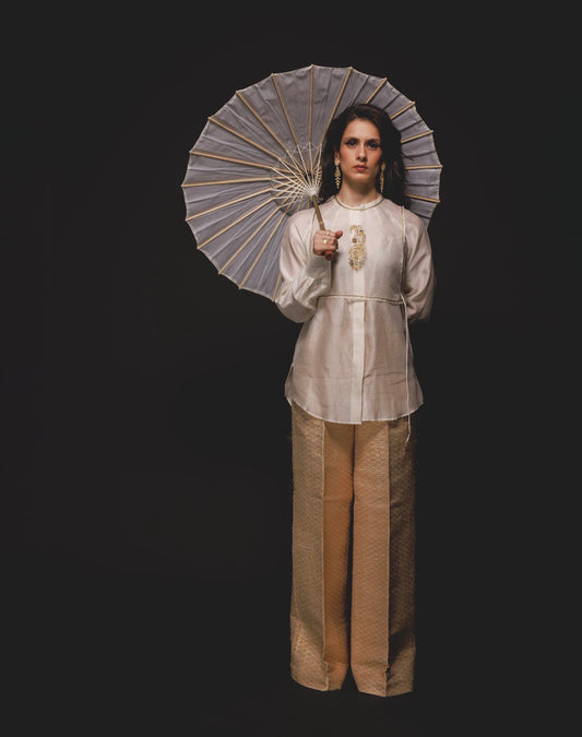 Aurora trousers in gold