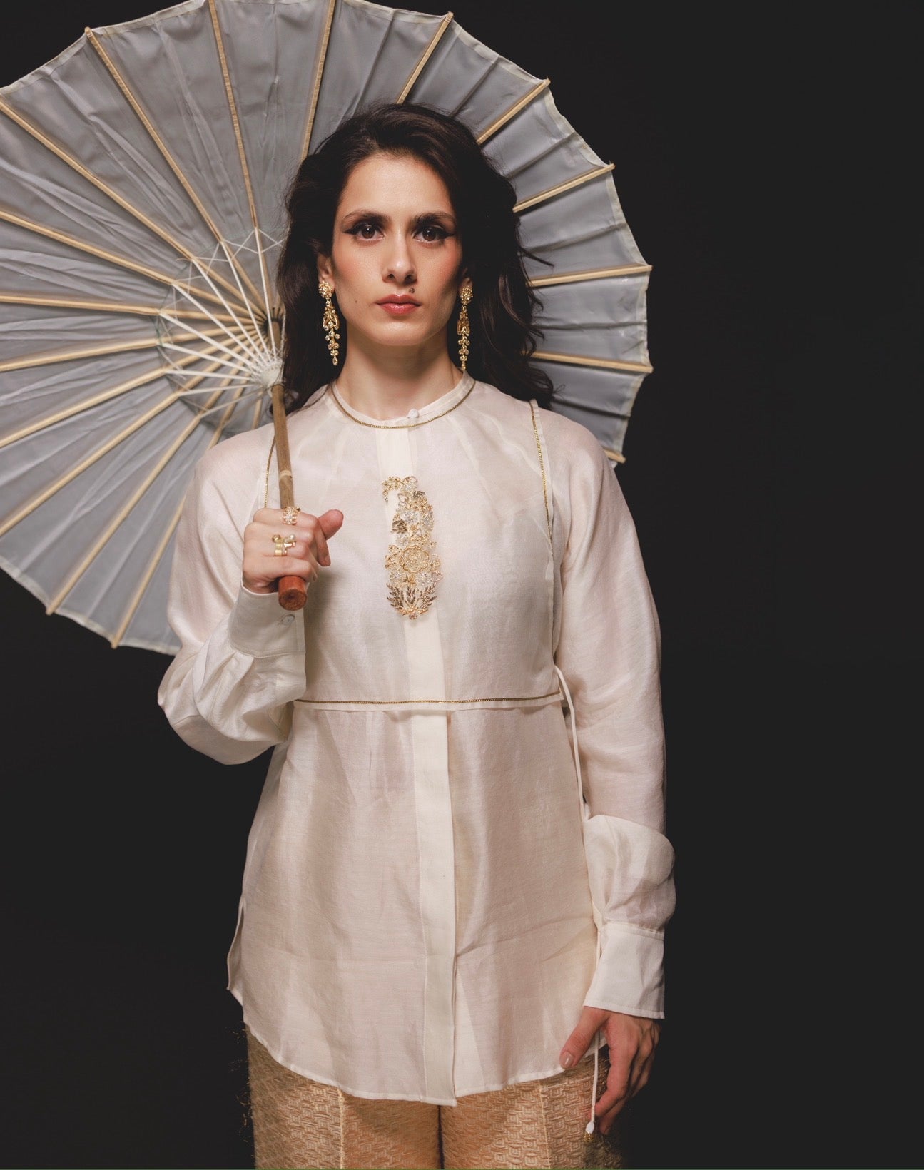 Zen kameez & Sonu Koti in Ivory