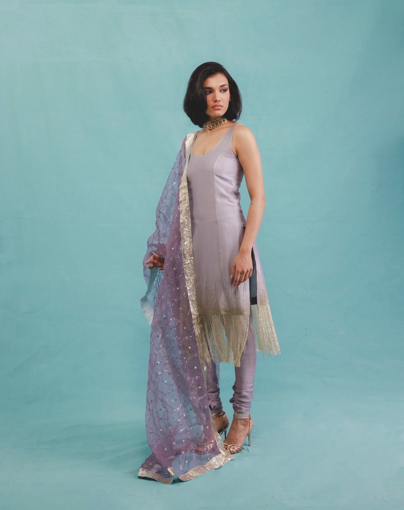 Amrita kurta Set in Lavender
