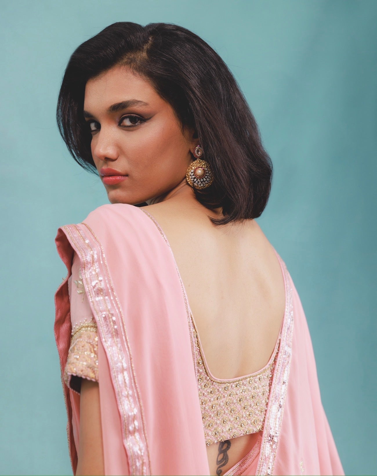 Kavya choli in Pyaazi Pink