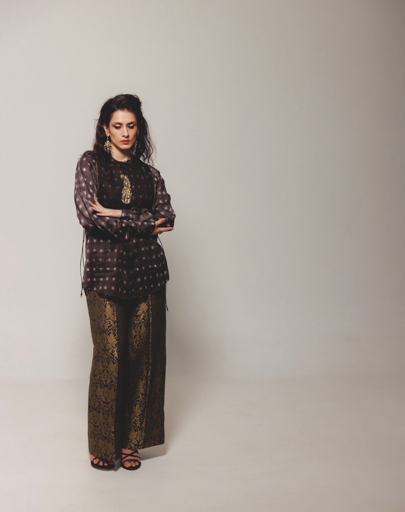 Aurora trousers in Kohl