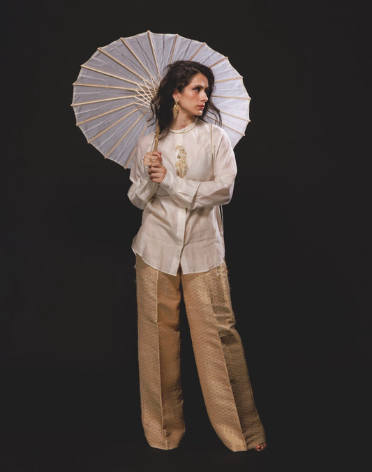 Zen kameez & Sonu Koti in Ivory