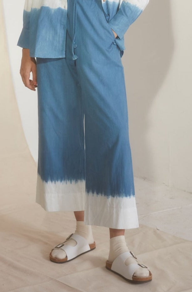 Core Drawstring Trousers in Azure