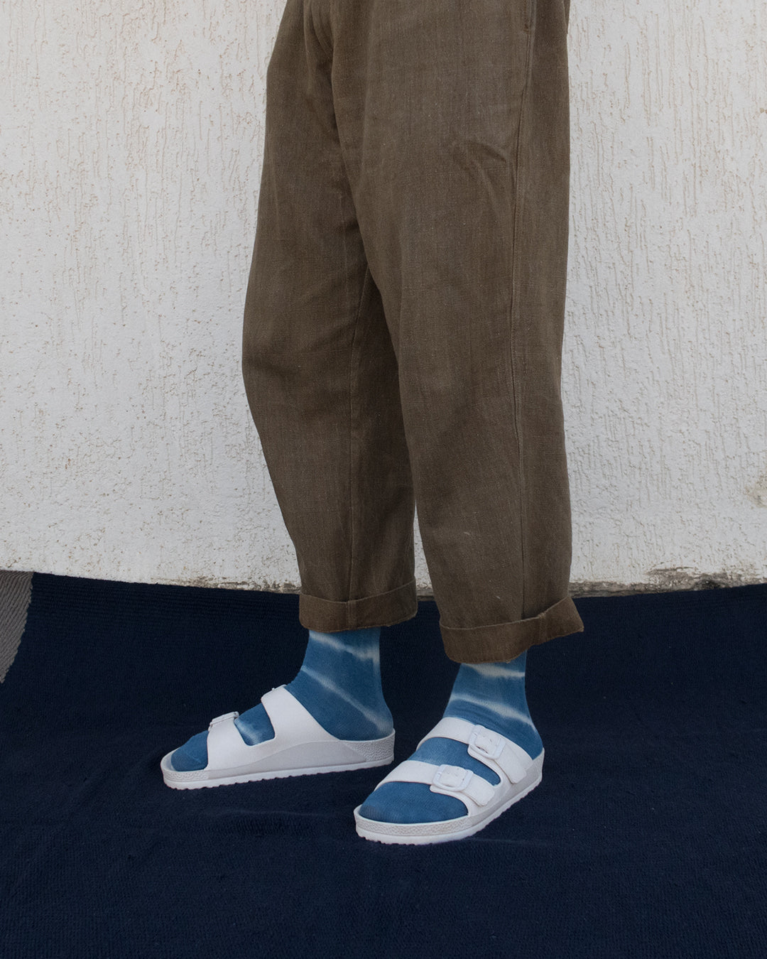 Indigo Stripes Calf Length Socks